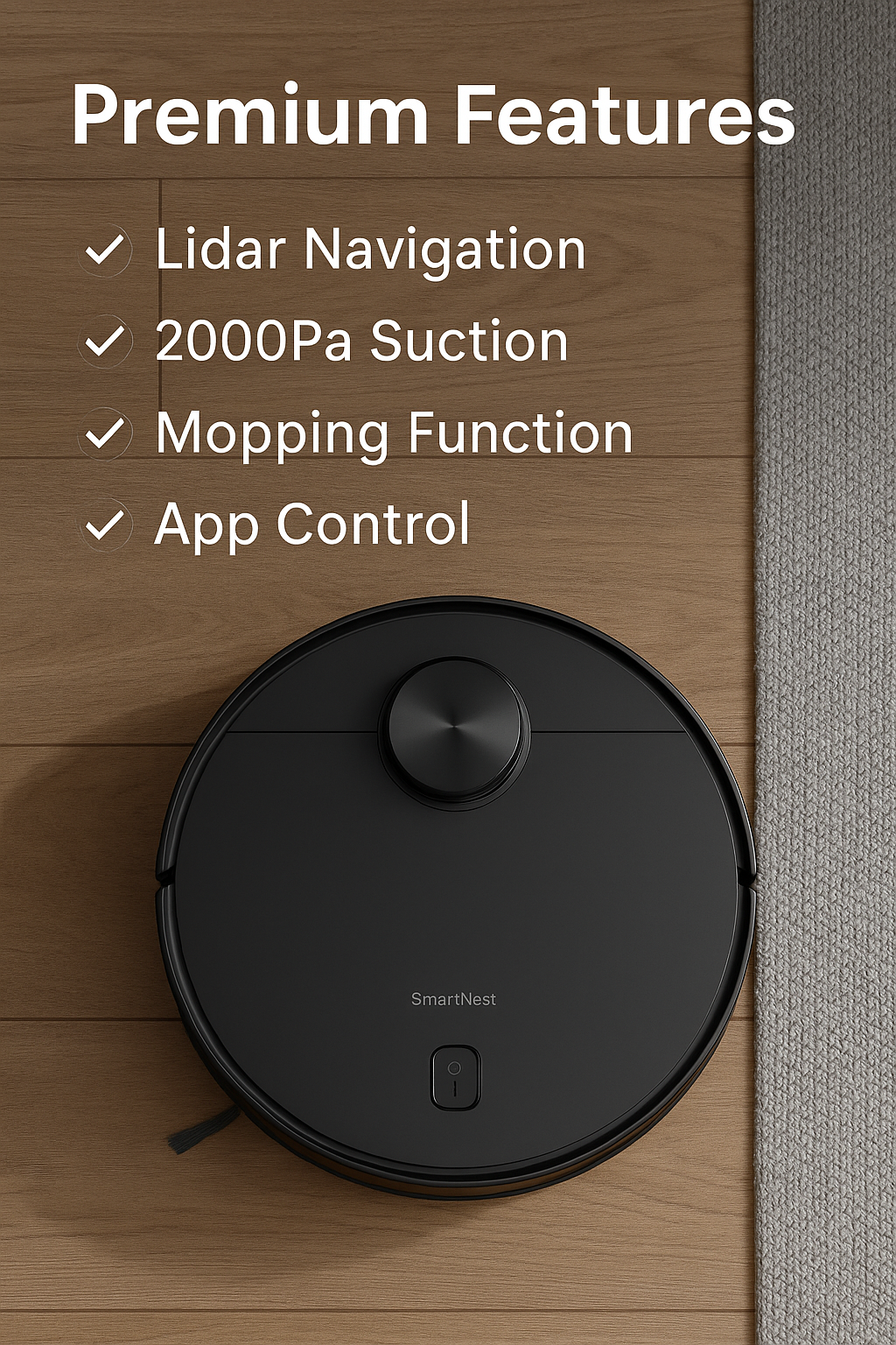 SmartNest L8 robot vacuum Premium Features in Canada
