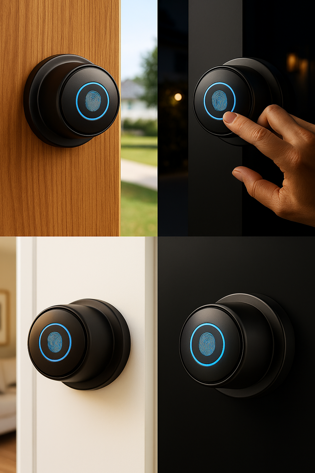 AeroLock™ Smart Fingerprint Door Knob