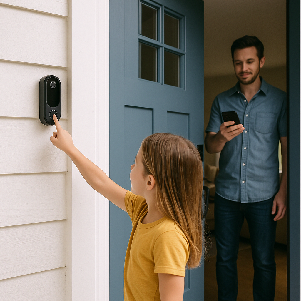 🔔 Wi-Fi Video Doorbell – Never Miss a Visitor Again, Even When You're Away