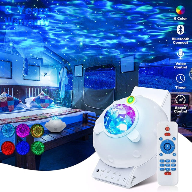 🌌 Northern Lights Star Projector – Transform Any Room Into a Galaxy