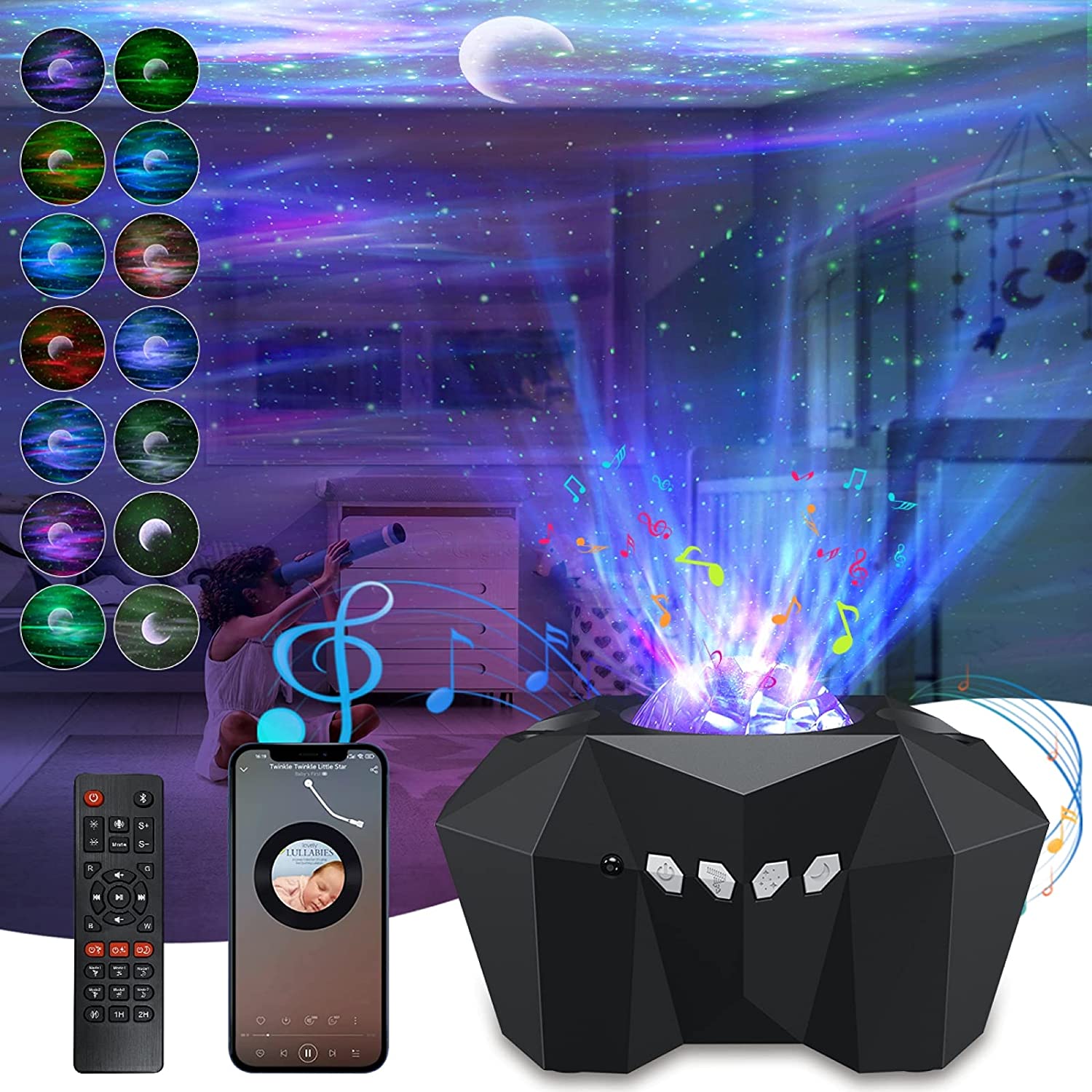 🌌 Northern Lights Star Projector – Transform Any Room Into a Galaxy