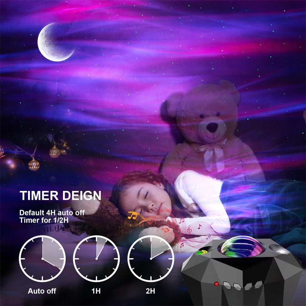 🌌 Northern Lights Star Projector – Transform Any Room Into a Galaxy